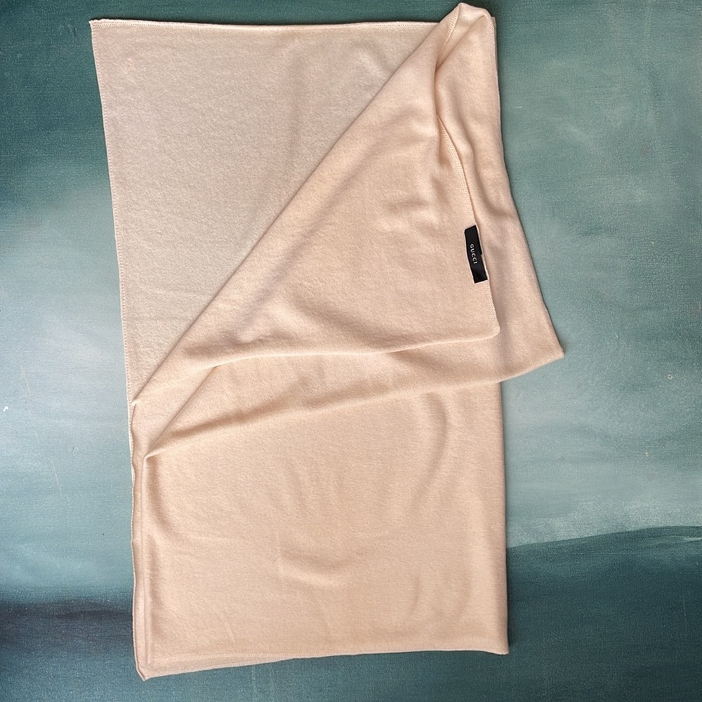 Authentic Gucci Large Cashmere Wrap Scarf Throw - Picture 4 of 15